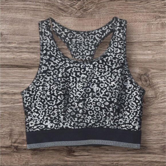 Mono B Other - Mono B Metallic Leopard Print Athletic Sports Bra *See photo # 6*